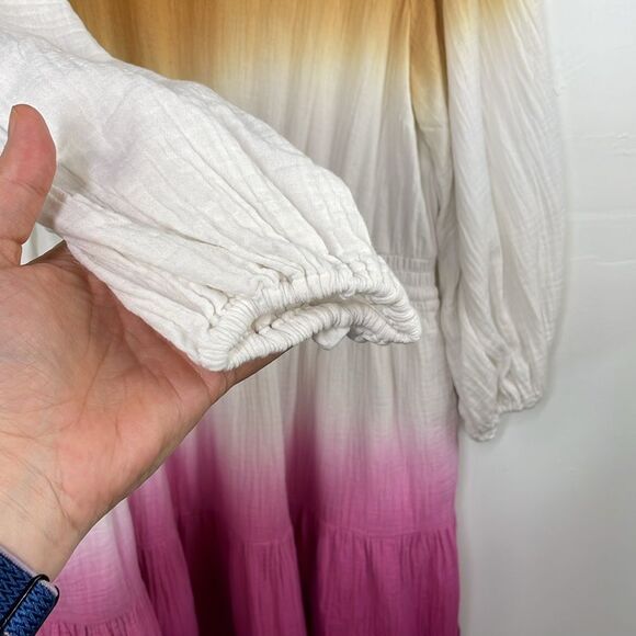 Universal Thread Women's GauzyTie-Dye Long Sleeve Tiered Dress Size XXL - Picture 5 of 15